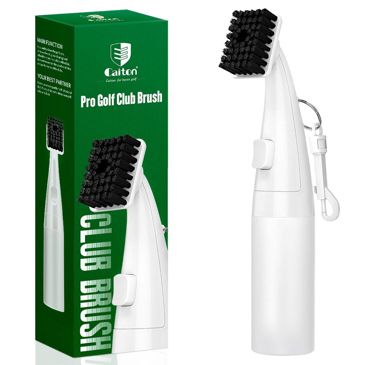 Premium Pro Golf Club Brush Cleaner with Built-In Water Dispenser