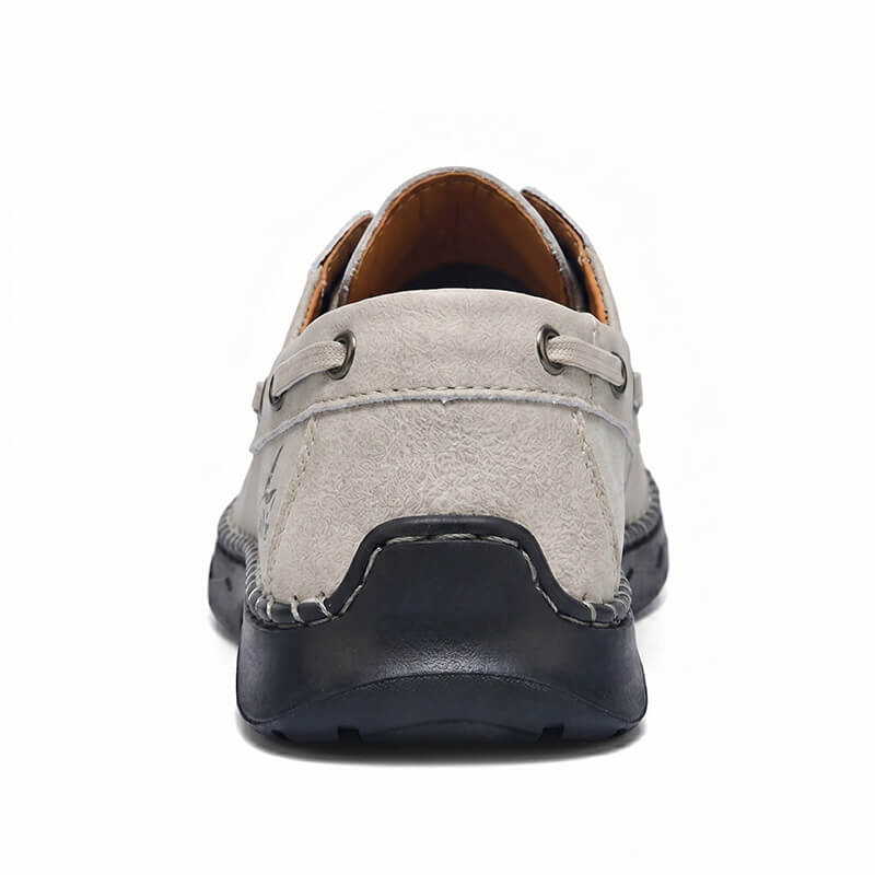 mens boat shoes beige 3