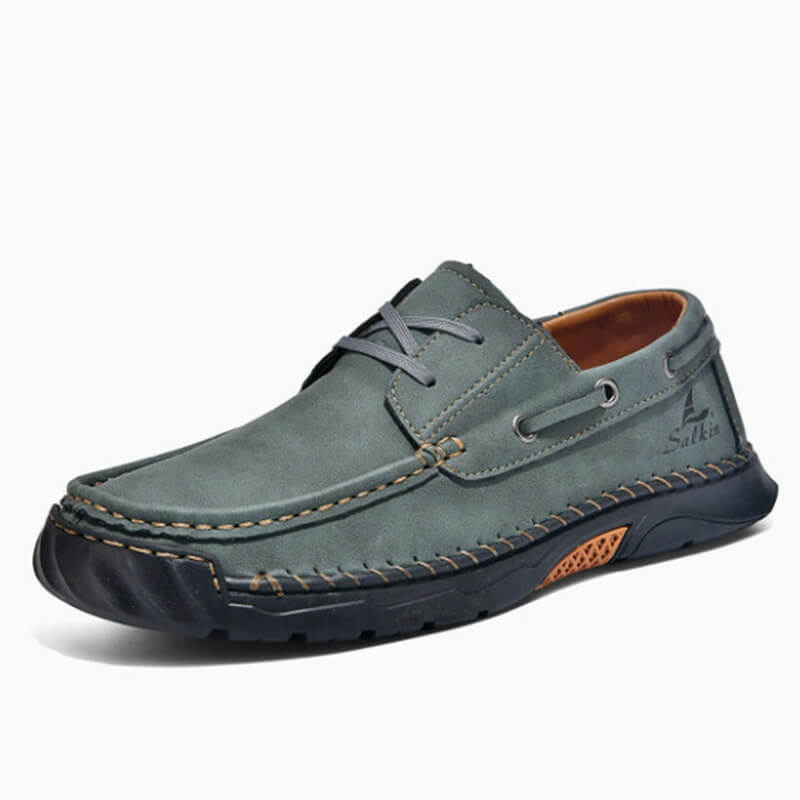 mens boat shoes green