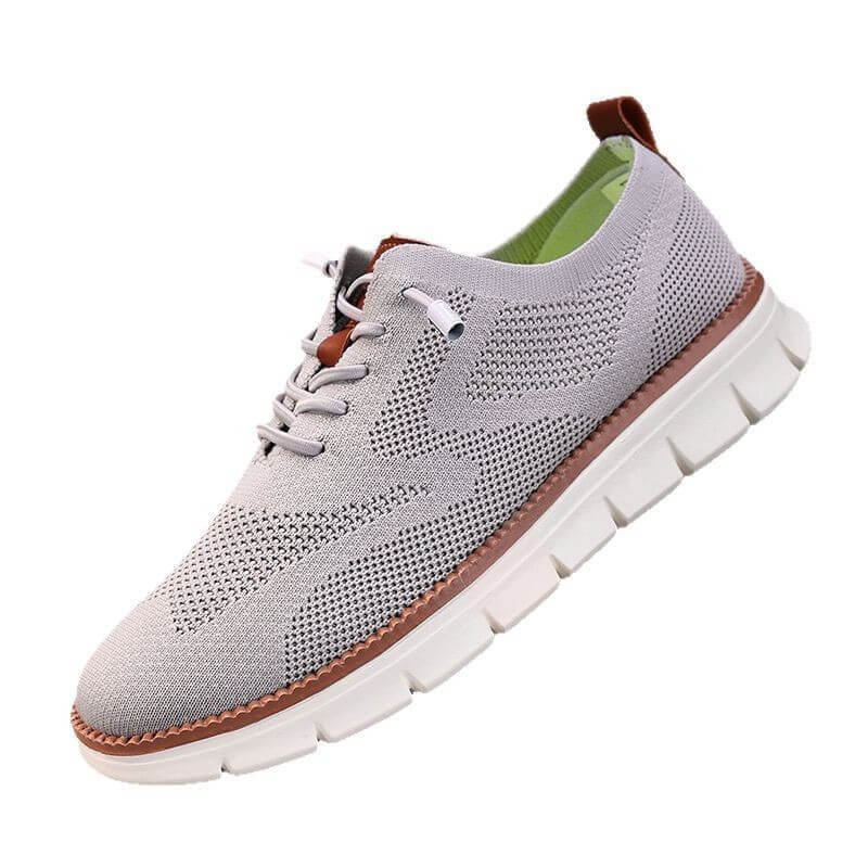 breathable hybrid dress sneakers grey for men 