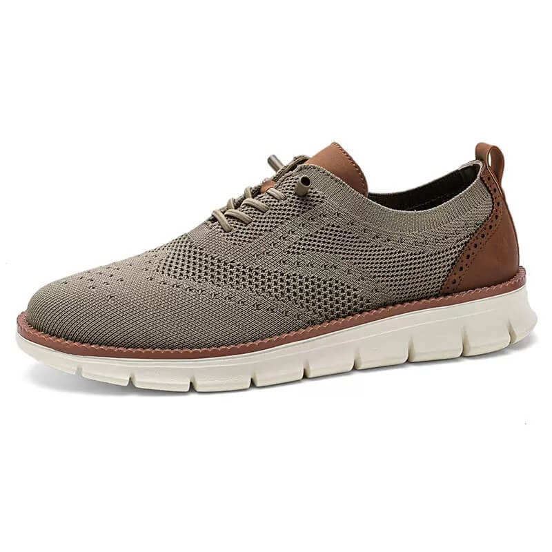 men hybrid dress sneakers green pair