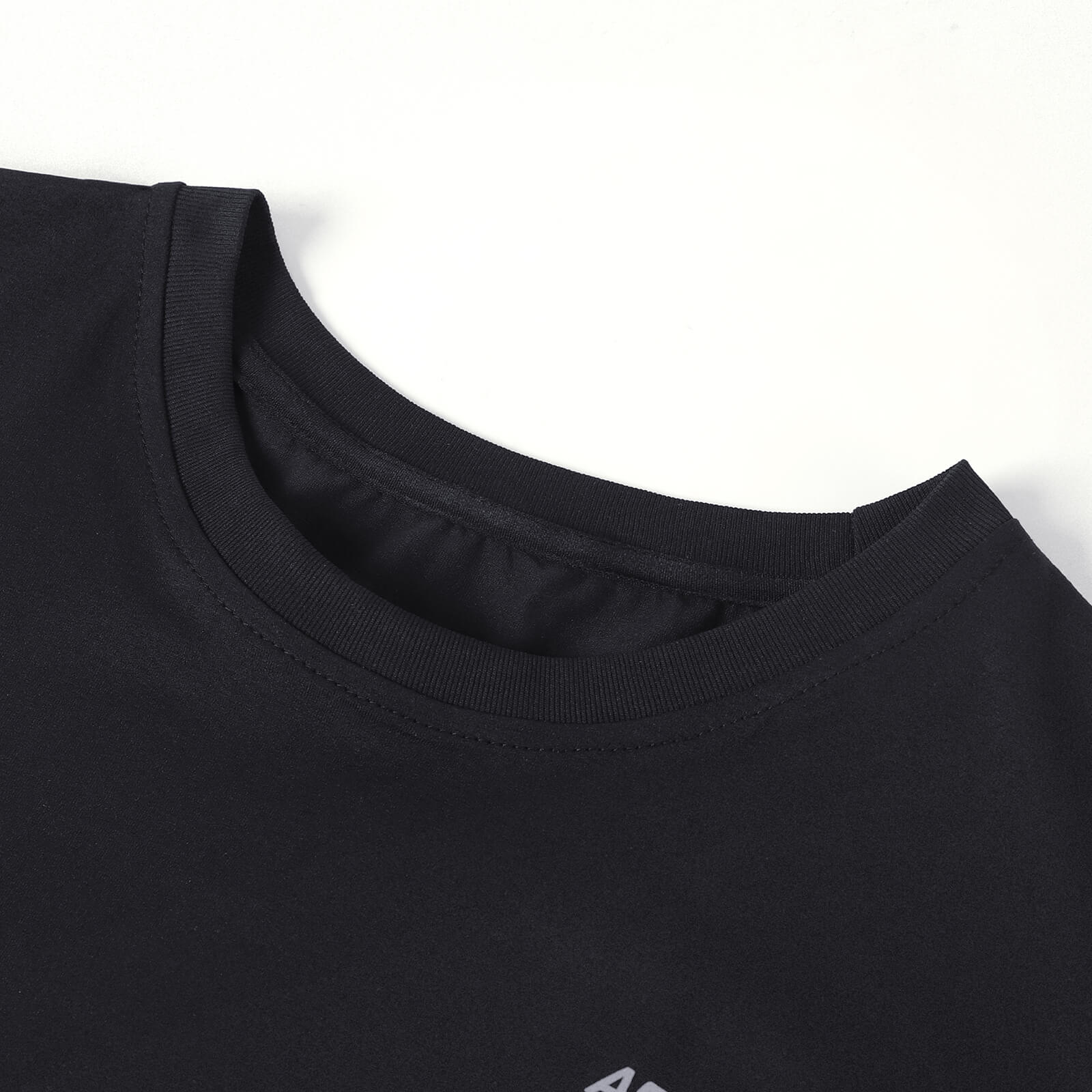 performance cycling tech tee black collar