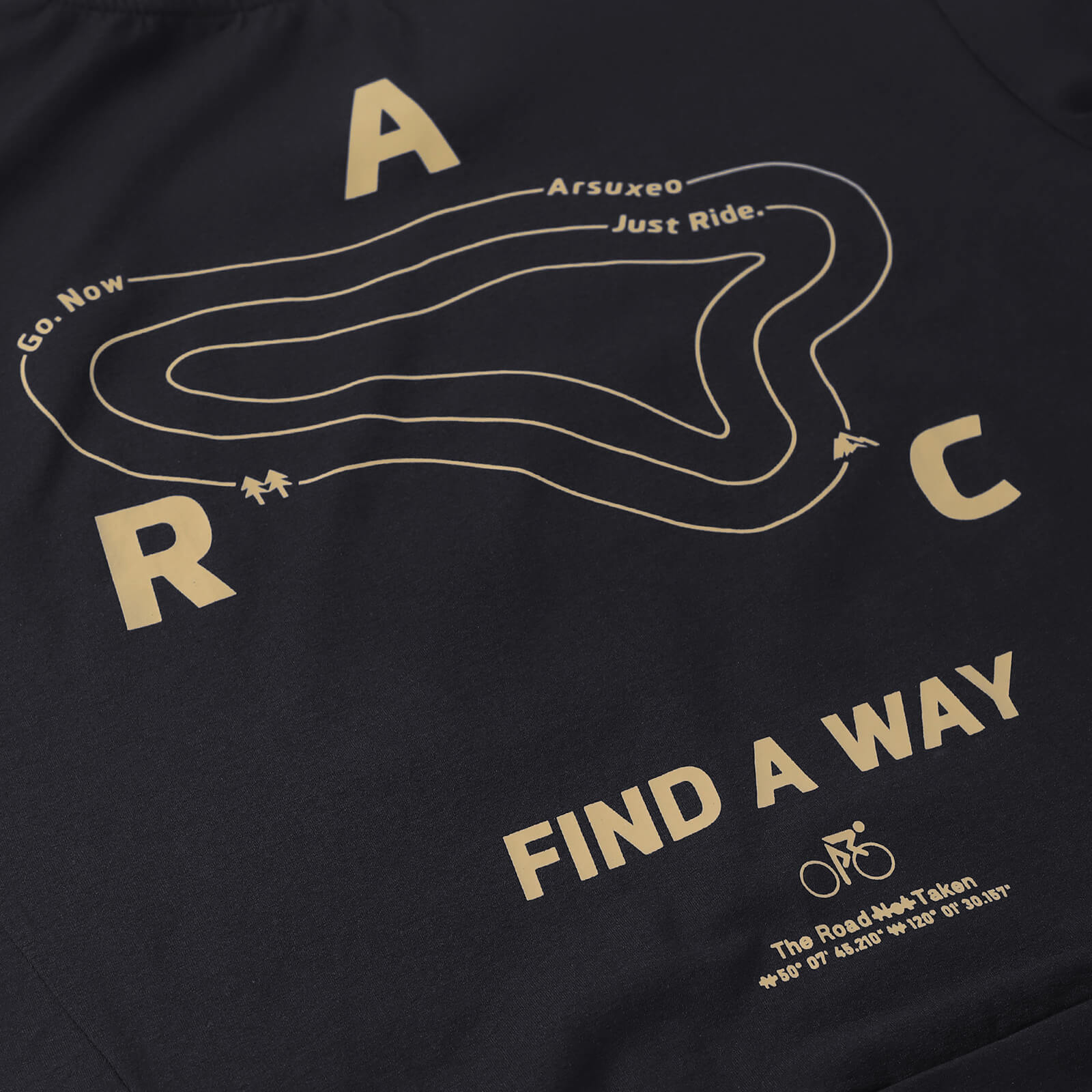 performance cycling tech tee black back pattern