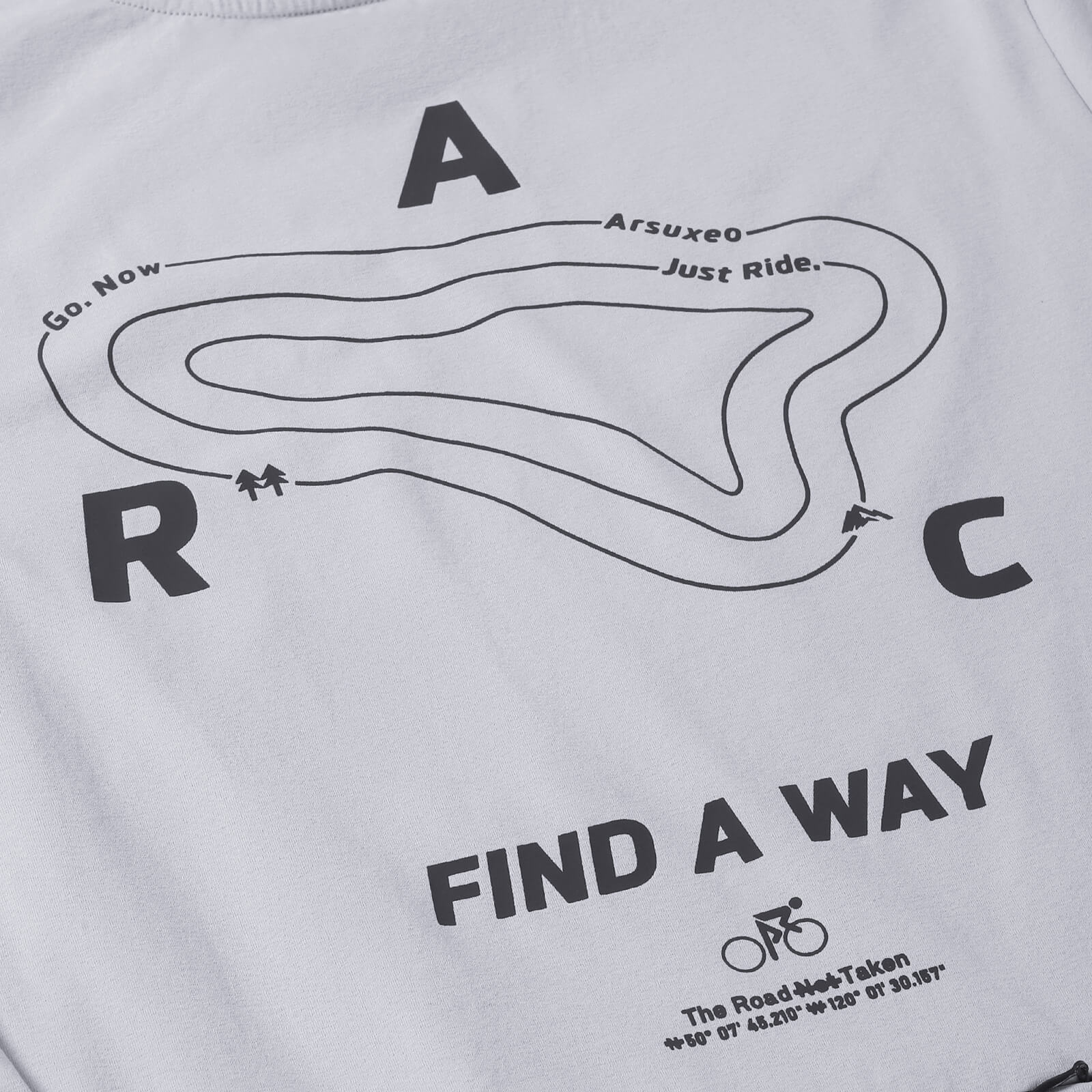 performance cycling tech tee gray back pattern