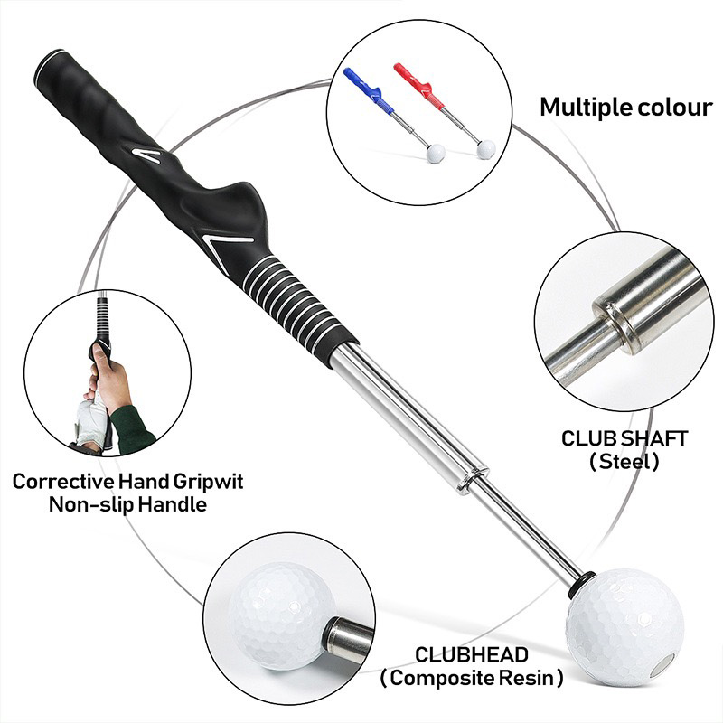 Telescopic Golf Swing Trainer with Sound Feedback