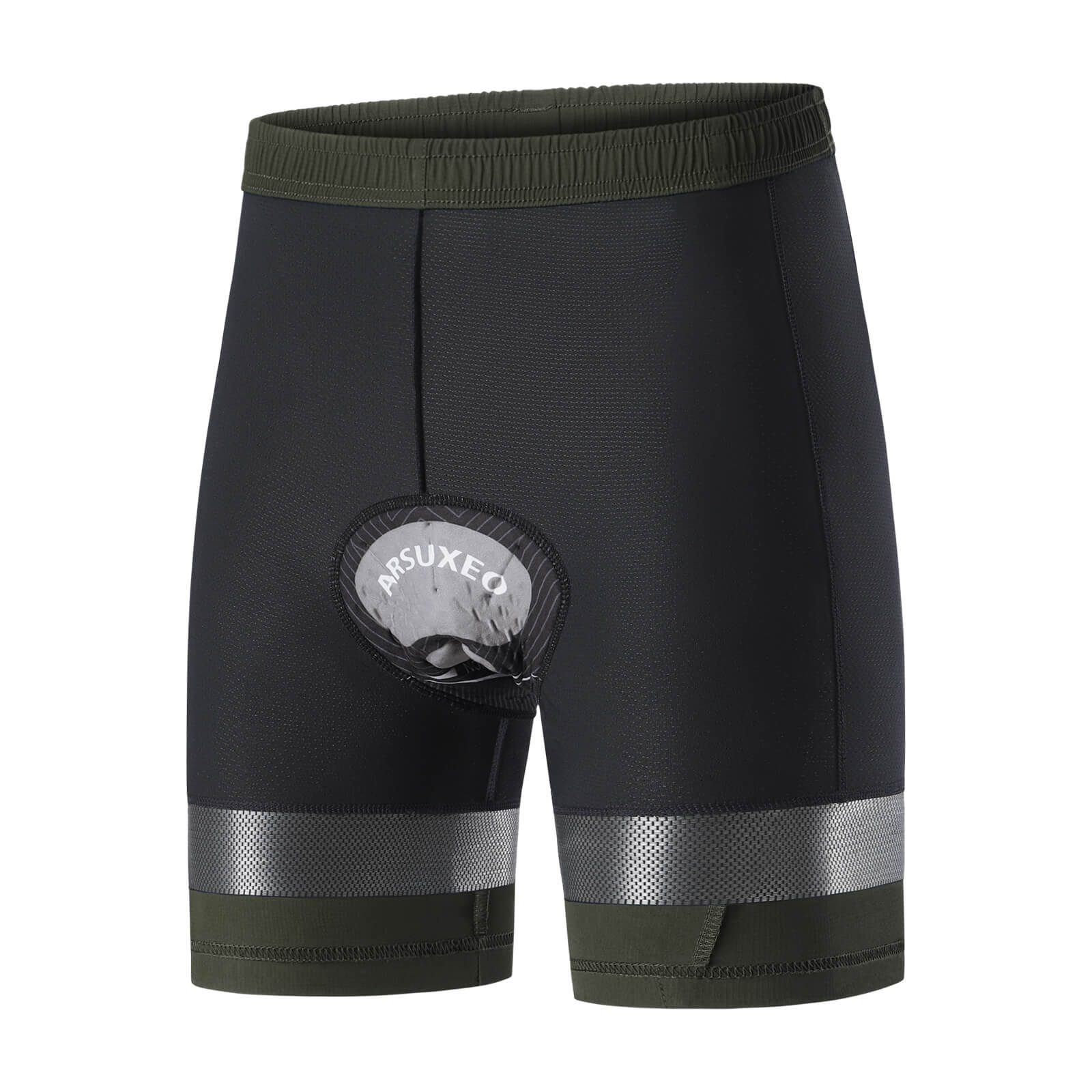 men water repellent multi purpose cycling utility shorts green inner
