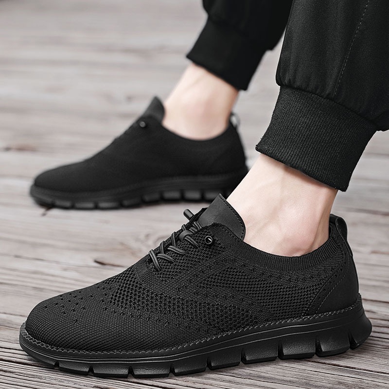 men's hybrid dress loafer black model
