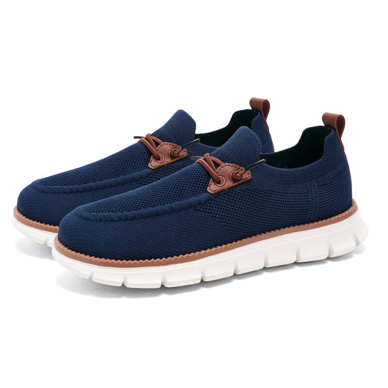 hybrid dress sneakers green pair dark blue