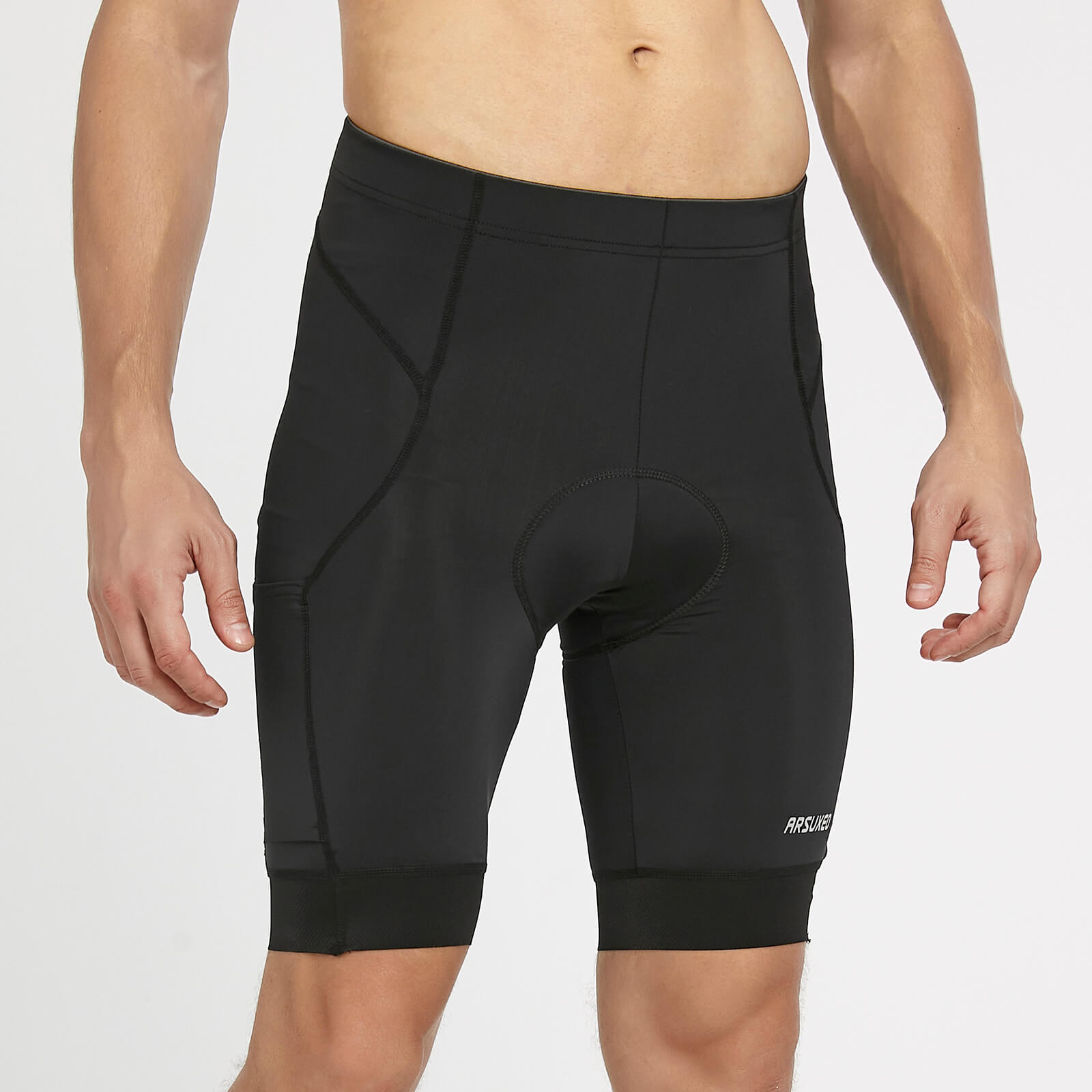 men padded cycling shorts breathable