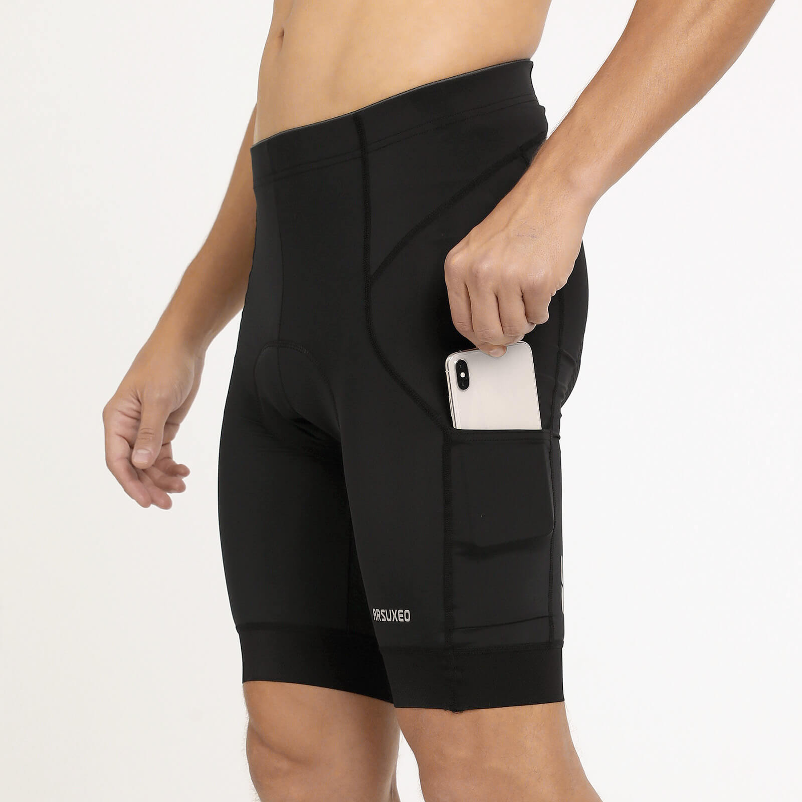 cycling shorts with secure side pockets