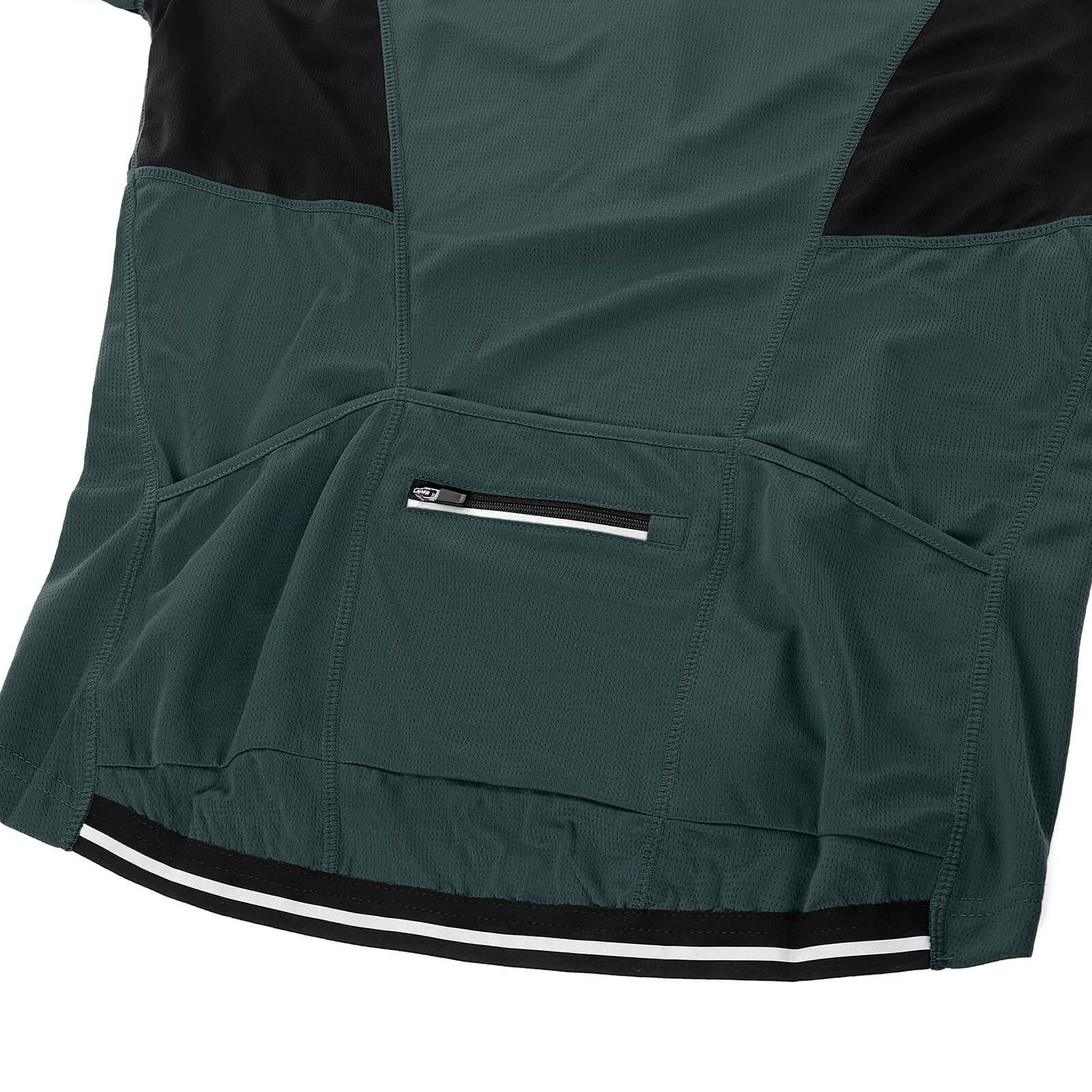 men cycling jersey forest green pockets