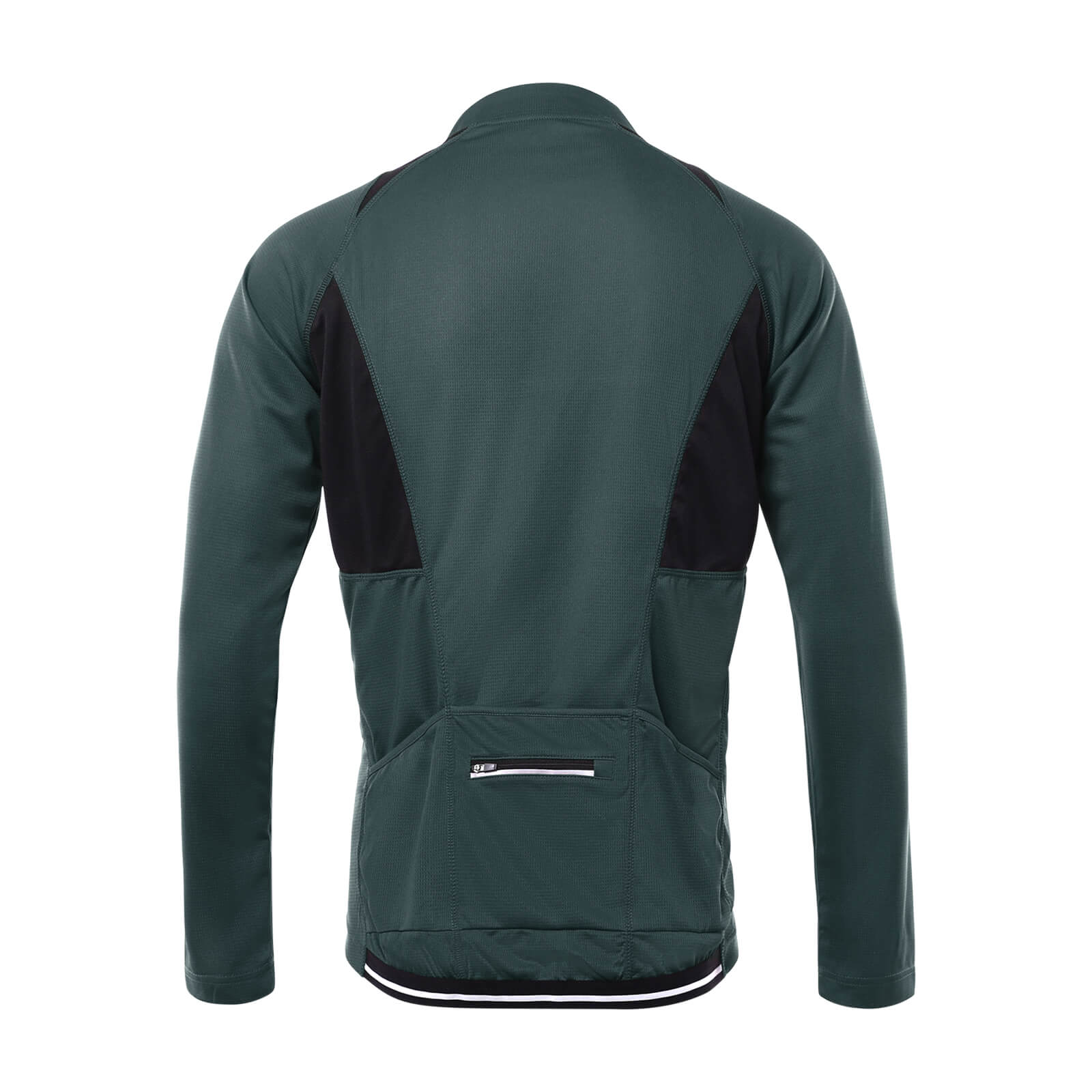 men cycling jersey forest green back