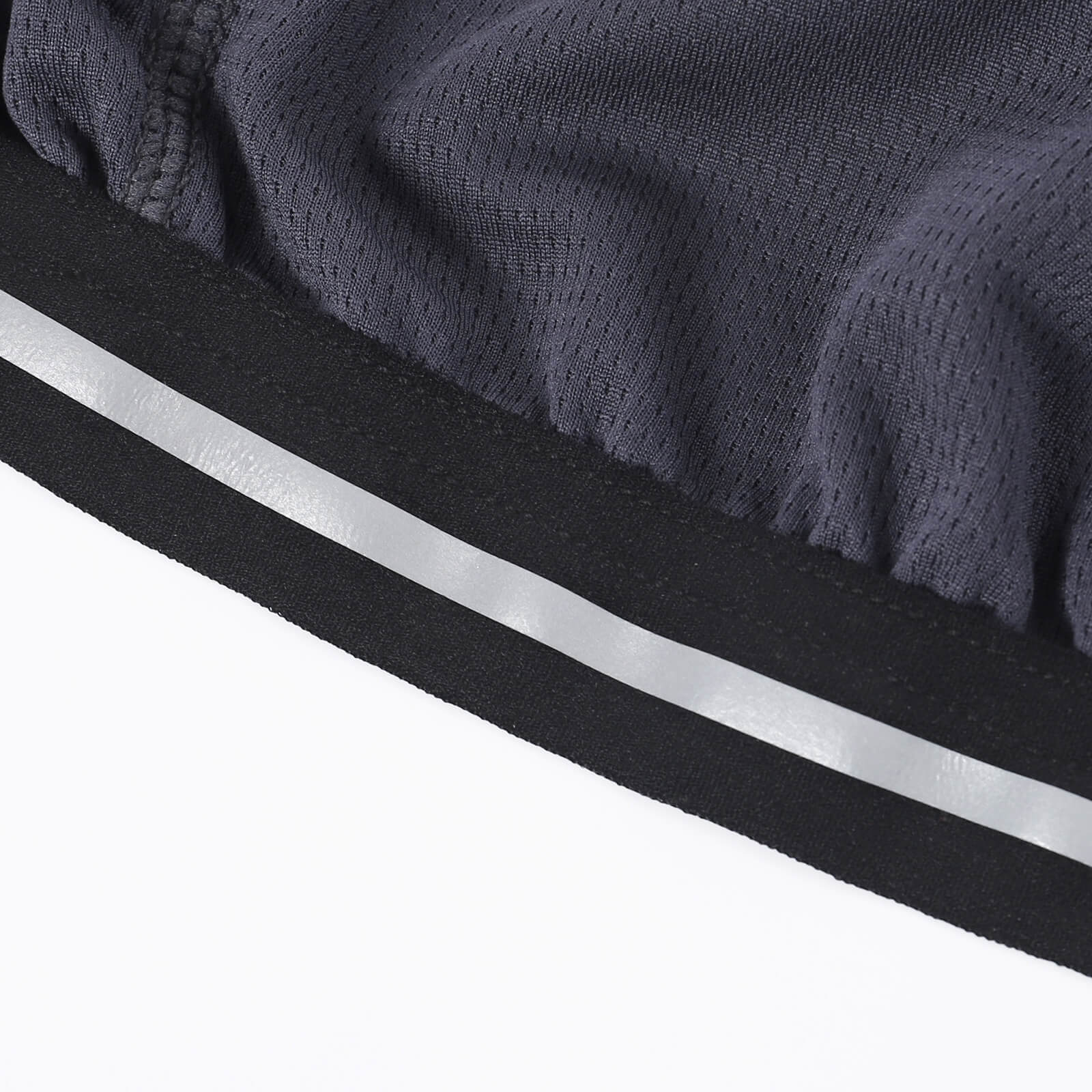 men half zip cycling jersey black detail