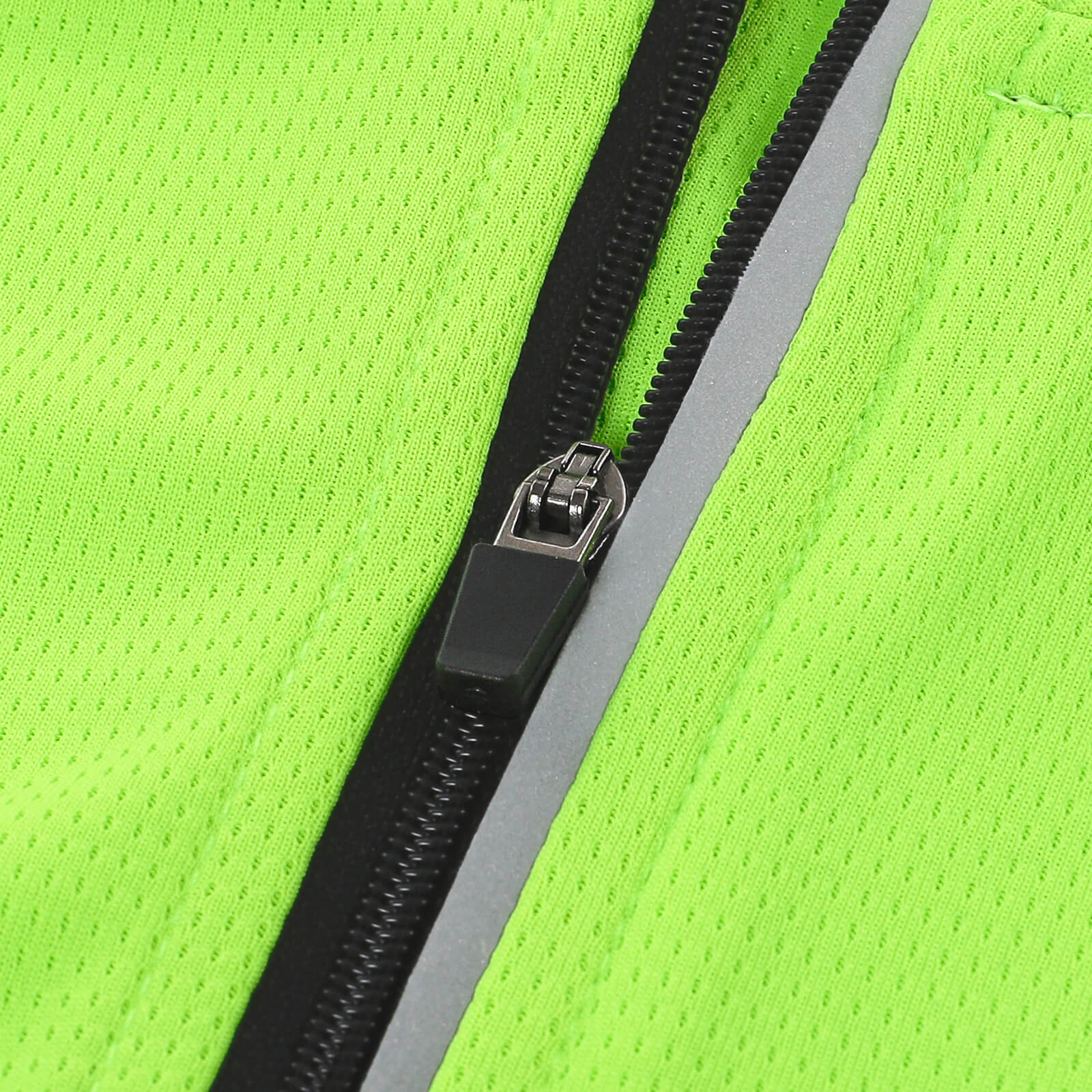 men half zip cycling jersey black green zipper