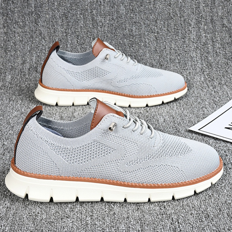men's slip on walking shoes grey