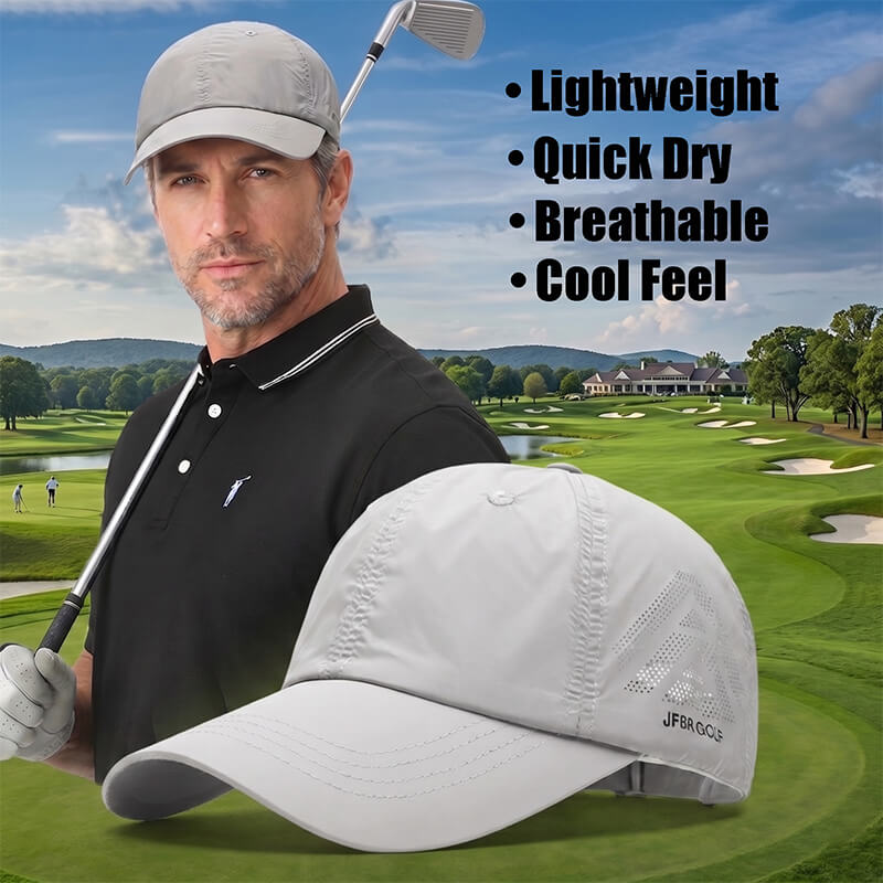 Men’s Lightweight Breathable Mesh Performance Golf Hat