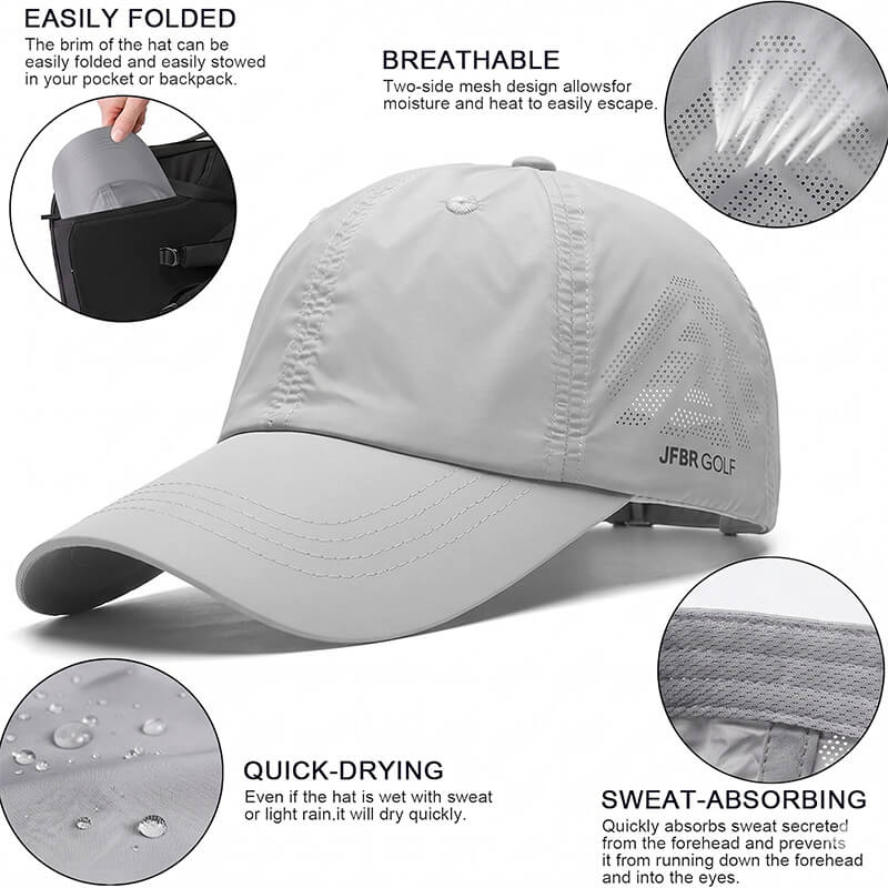 Men’s Lightweight Breathable Mesh Performance Golf Hat