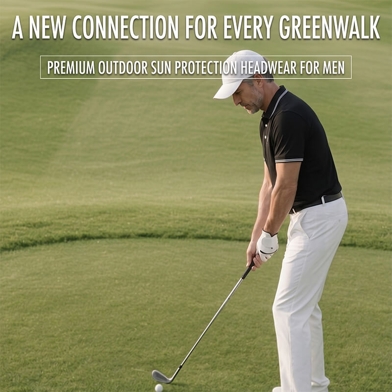 Men’s Lightweight Breathable Mesh Performance Golf Hat