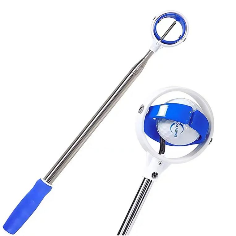 Premium Telescopic Golf Ball Retriever with Automatic Locking Scoop