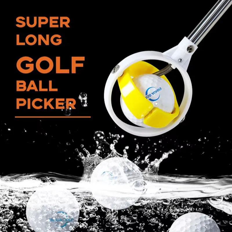 Premium Telescopic Golf Ball Retriever with Automatic Locking Scoop