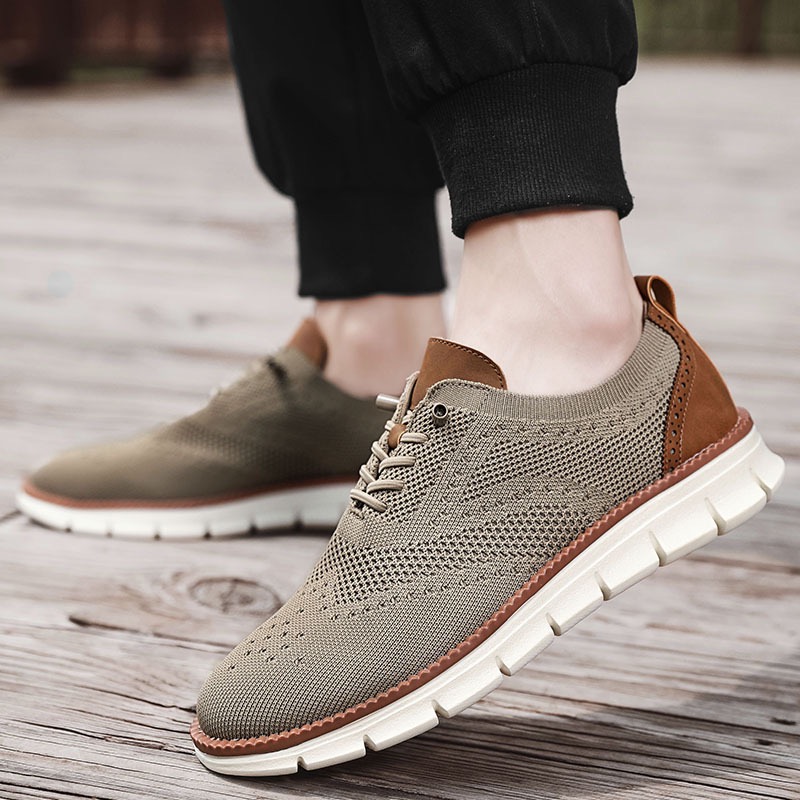 men's hybrid dress sneaker dark brown