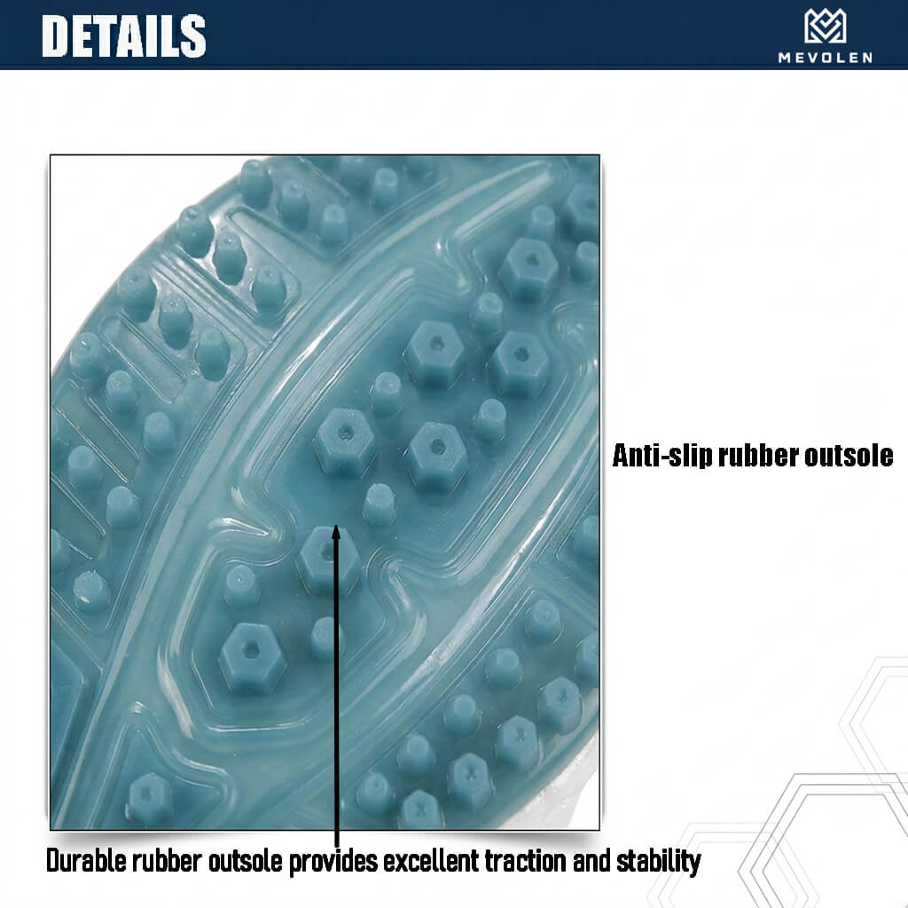 mens spikeless golf shoes  blue details 4