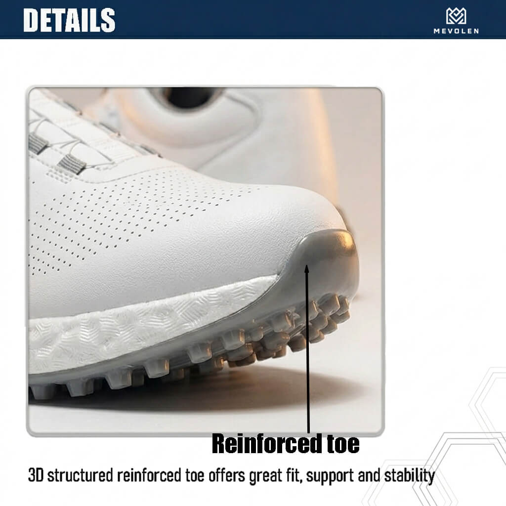 mens spikeless golf shoes  gray details 2