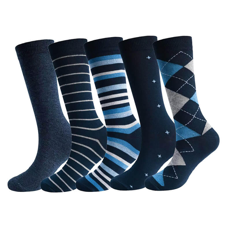 Classic Argyle & Striped Men's Golf Socks