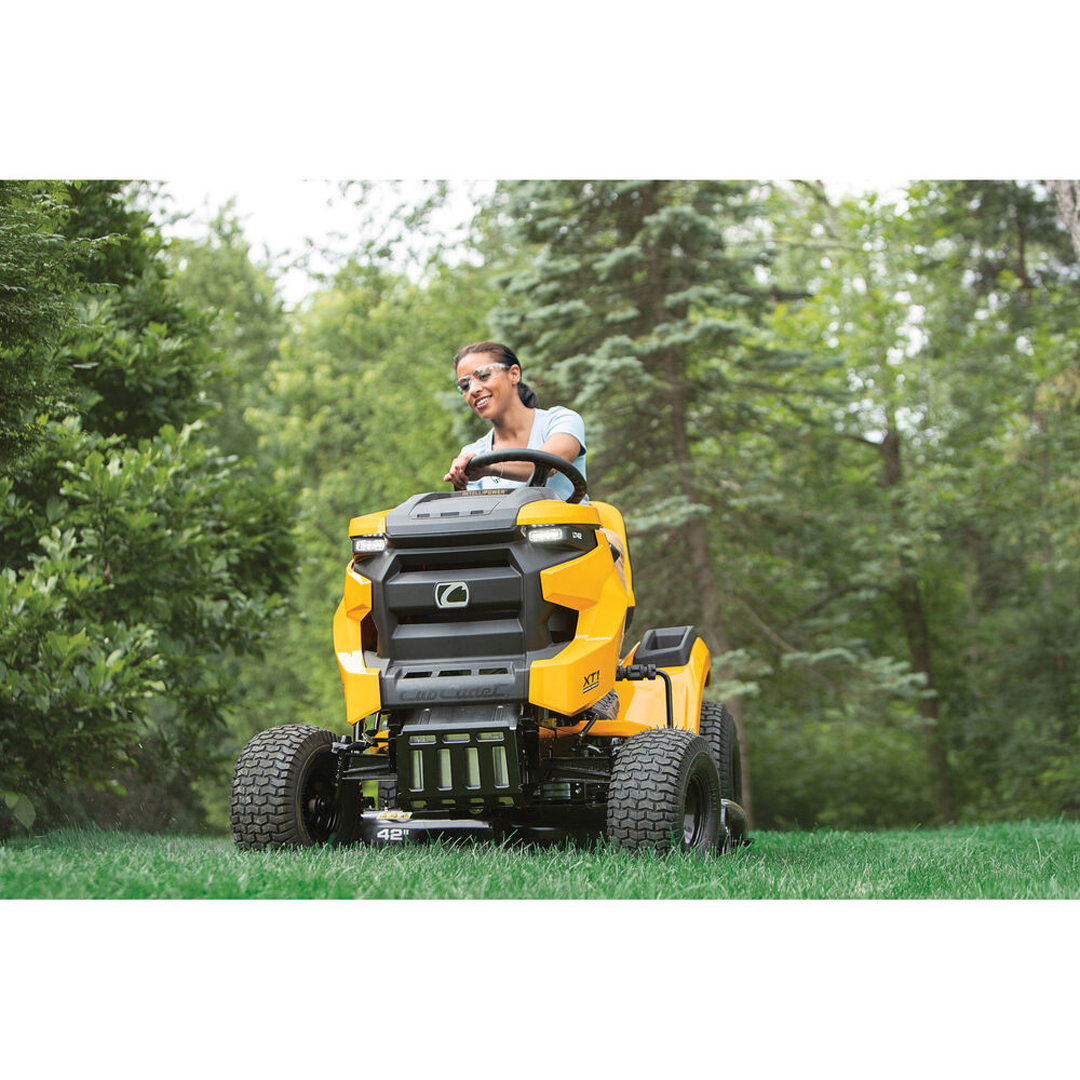 Cub Cadet XT1 LT42 IntelliPOWER Riding Lawn Mower with 42-in Stamped Deck, 547cc IntelliPOWER Engine - 13A6A9TS010.