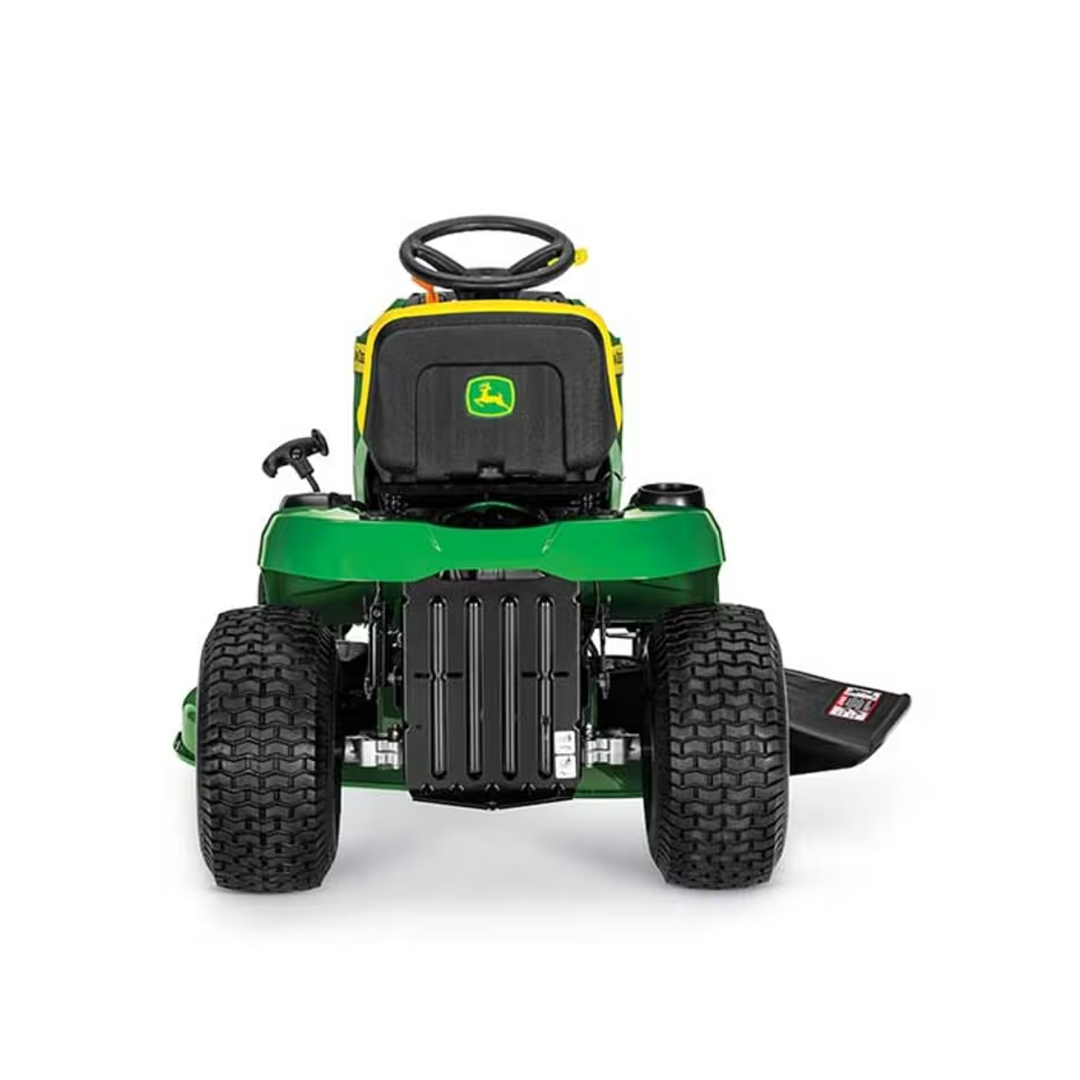 John Deere S100 Lawn Tractor with 17.5HP Engine, 42-in Edge Mower Deck - Assembled in Tennessee.