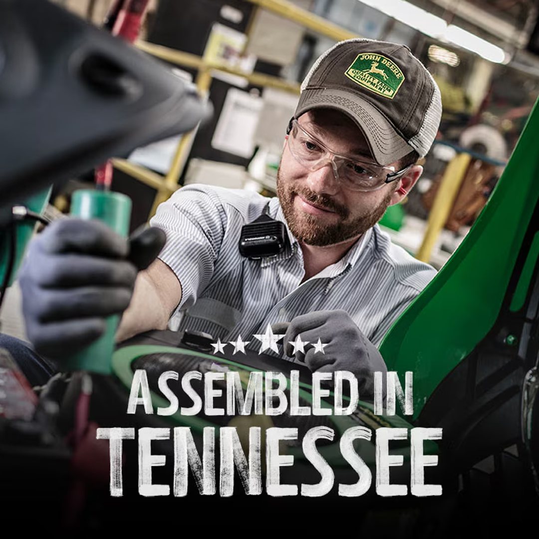 John Deere S240 Lawn Tractor with 21.5HP V-Twin Engine, 42-in Accel Deep Deck, K46 Hydrostatic Transmission - Assembled in Tennessee.