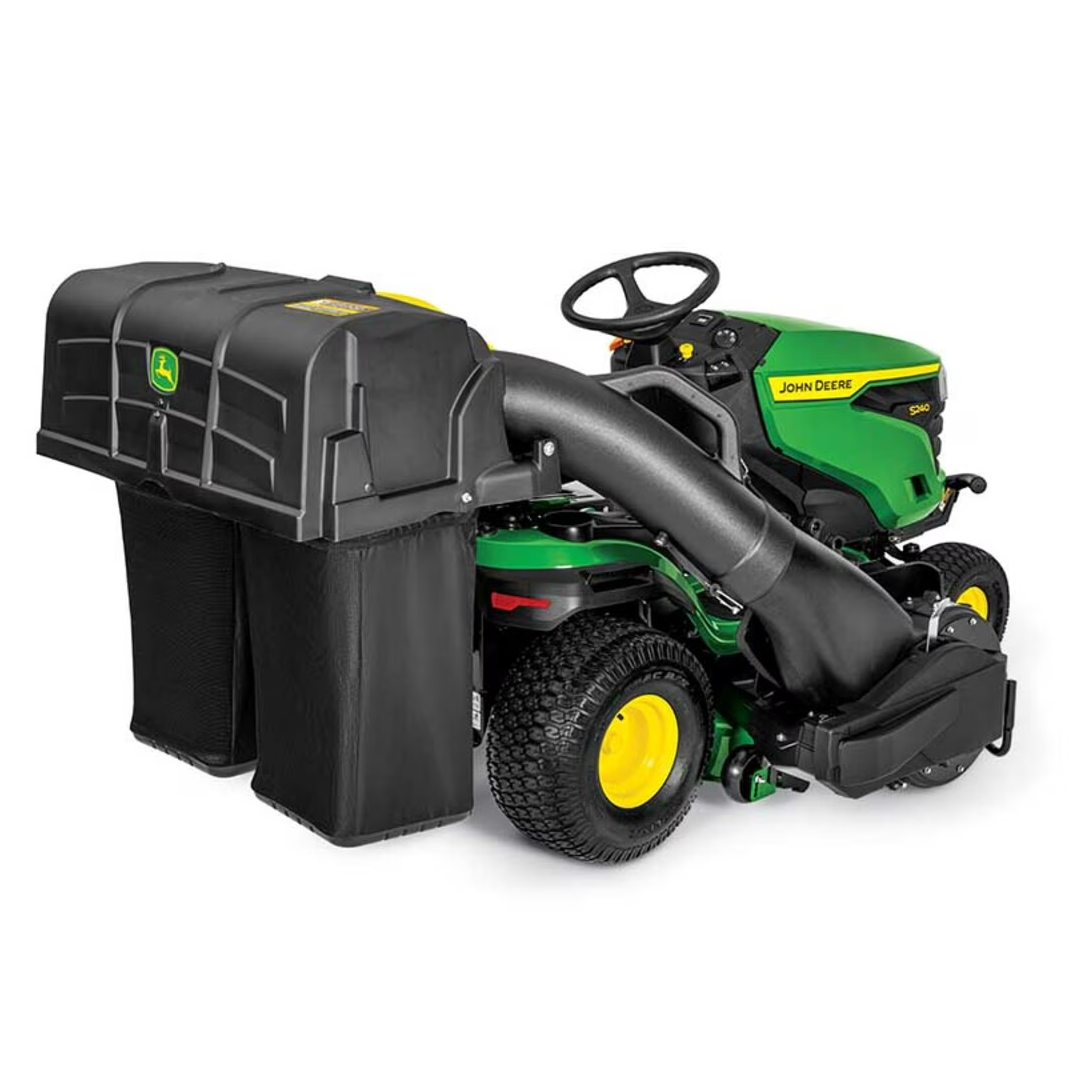 John Deere S240 Lawn Tractor with 21.5HP V-Twin Engine, 42-in Accel Deep Deck, K46 Hydrostatic Transmission - Assembled in Tennessee.