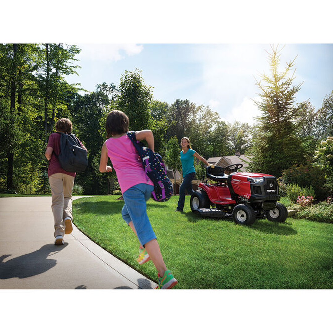 Troy-Bilt Pony 42 Riding Lawn Mower with 547cc Engine, 42-in Stamped Steel Deck, 7-Speed Shift-On-The-Go Transmission - 13A877BSA23.