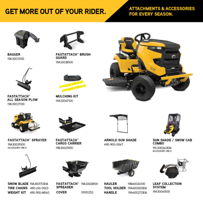Cub Cadet XT2 LX46 Riding Lawn Mower with 46-in AeroForce Fabricated Deck, 22HP Kohler Twin-Cylinder Engine - 13APA1TNA10.
