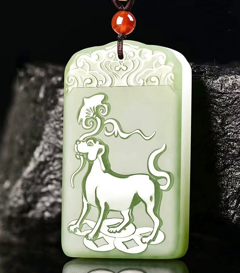 Yellow Jade Chinese Zodiac Pendant