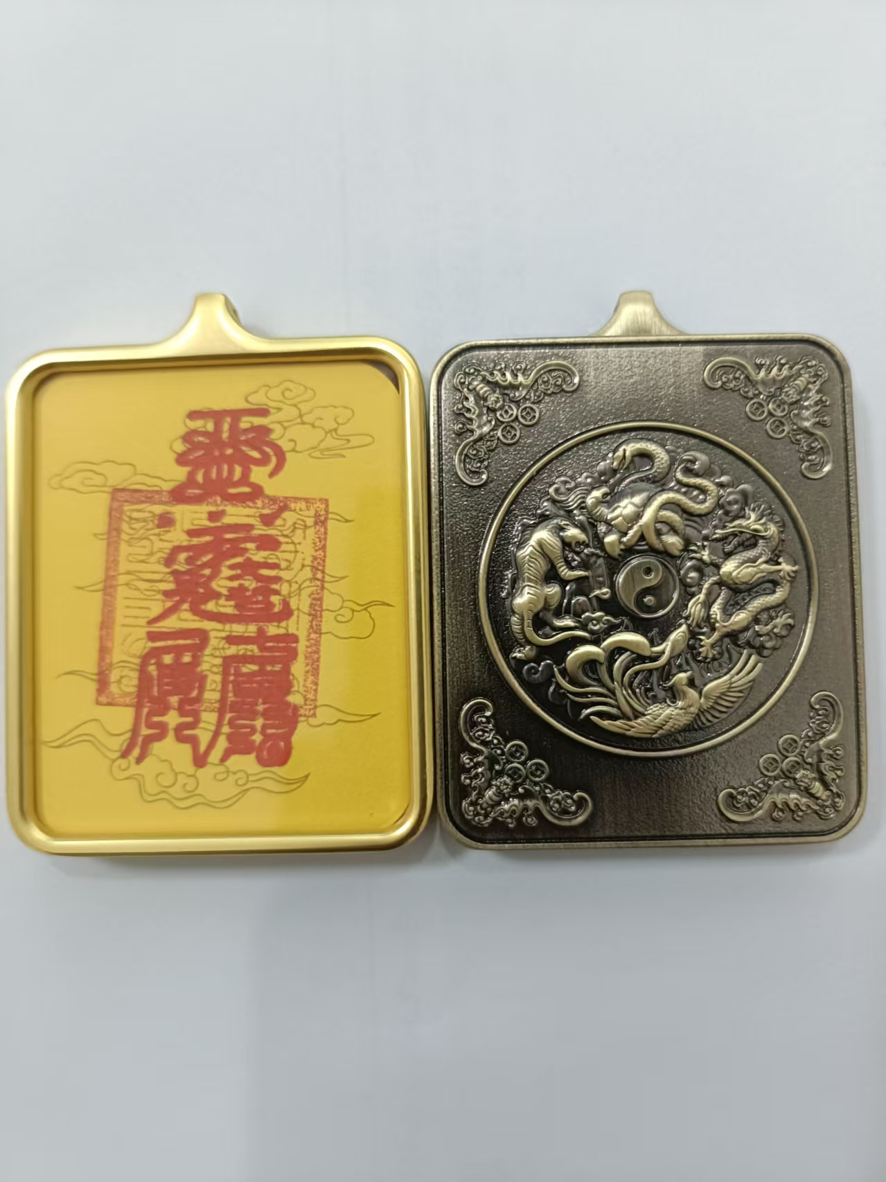 Thangka Wenzhe Tai Sui Annual Energy Alignment Talisman Card