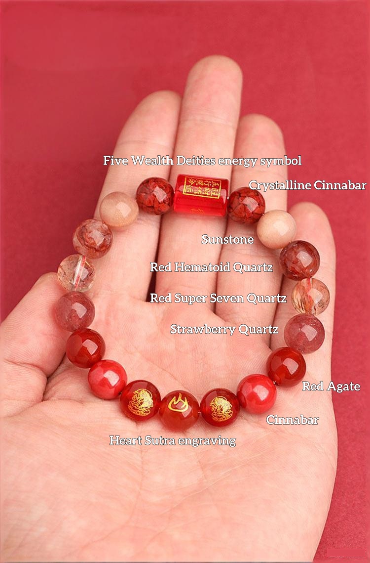 Crimson Vitality Energy Bracelet