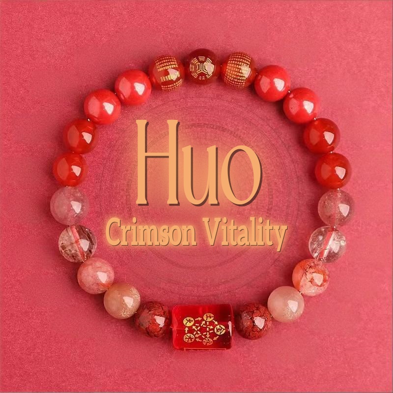 Crimson Vitality Energy Bracelet