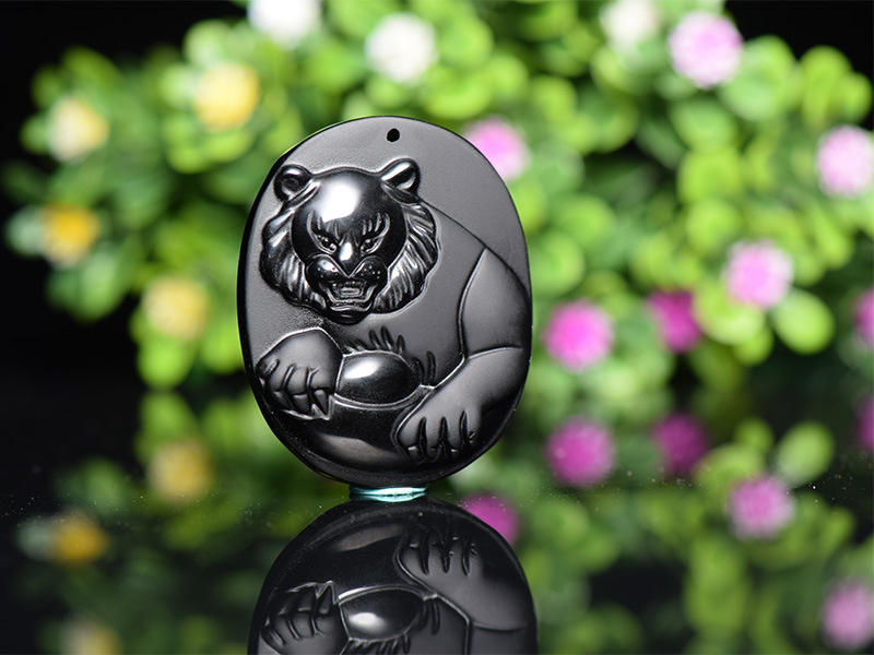 Obsidian Chinese Zodiac Pendant