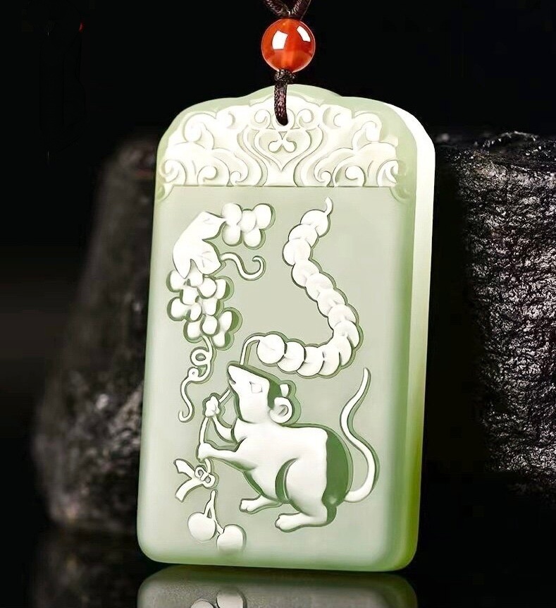 Yellow Jade Chinese Zodiac Pendant