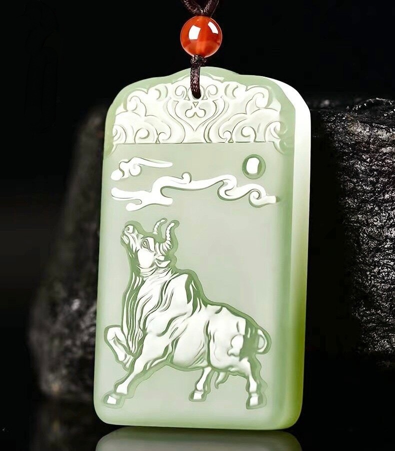 Yellow Jade Chinese Zodiac Pendant