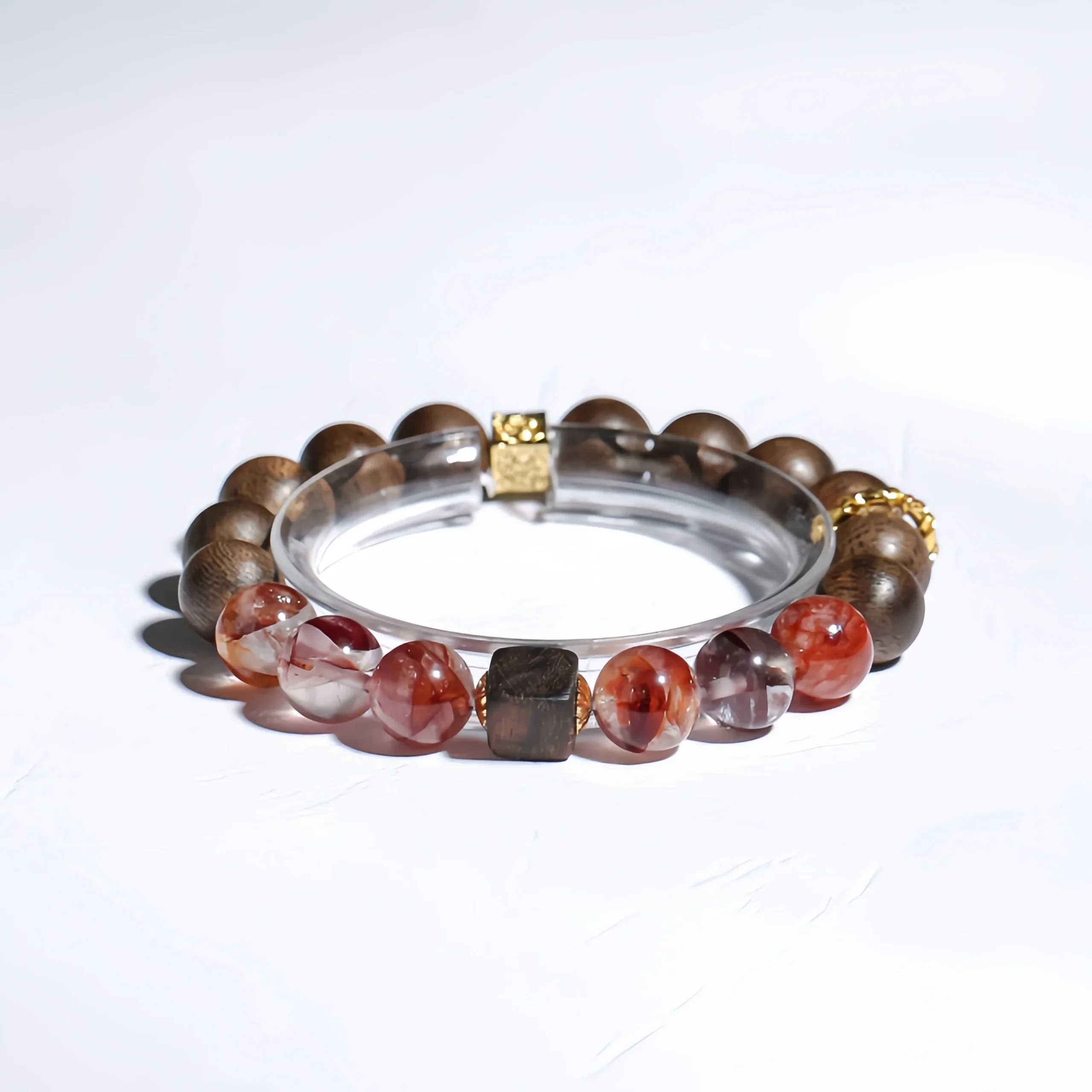 Agarwood Protection - Natural Cow Blood Red Resin & Agarwood Bracelet