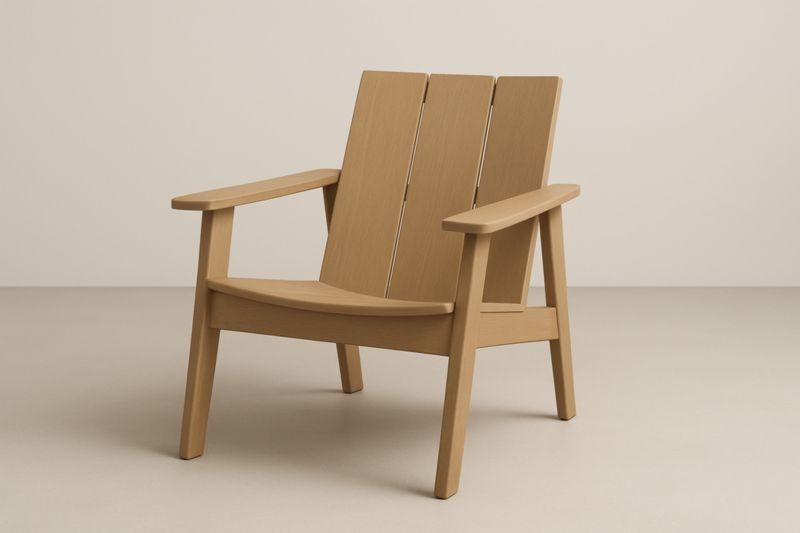 Chaise en Bois Massif Naturel-Noravinel