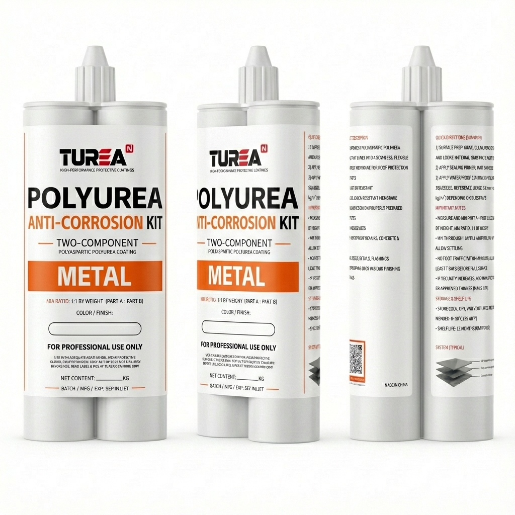 Turean Polyurea Metal Anti-Corrosion Kit — Dual Cartridge, 2-Component (1:1)