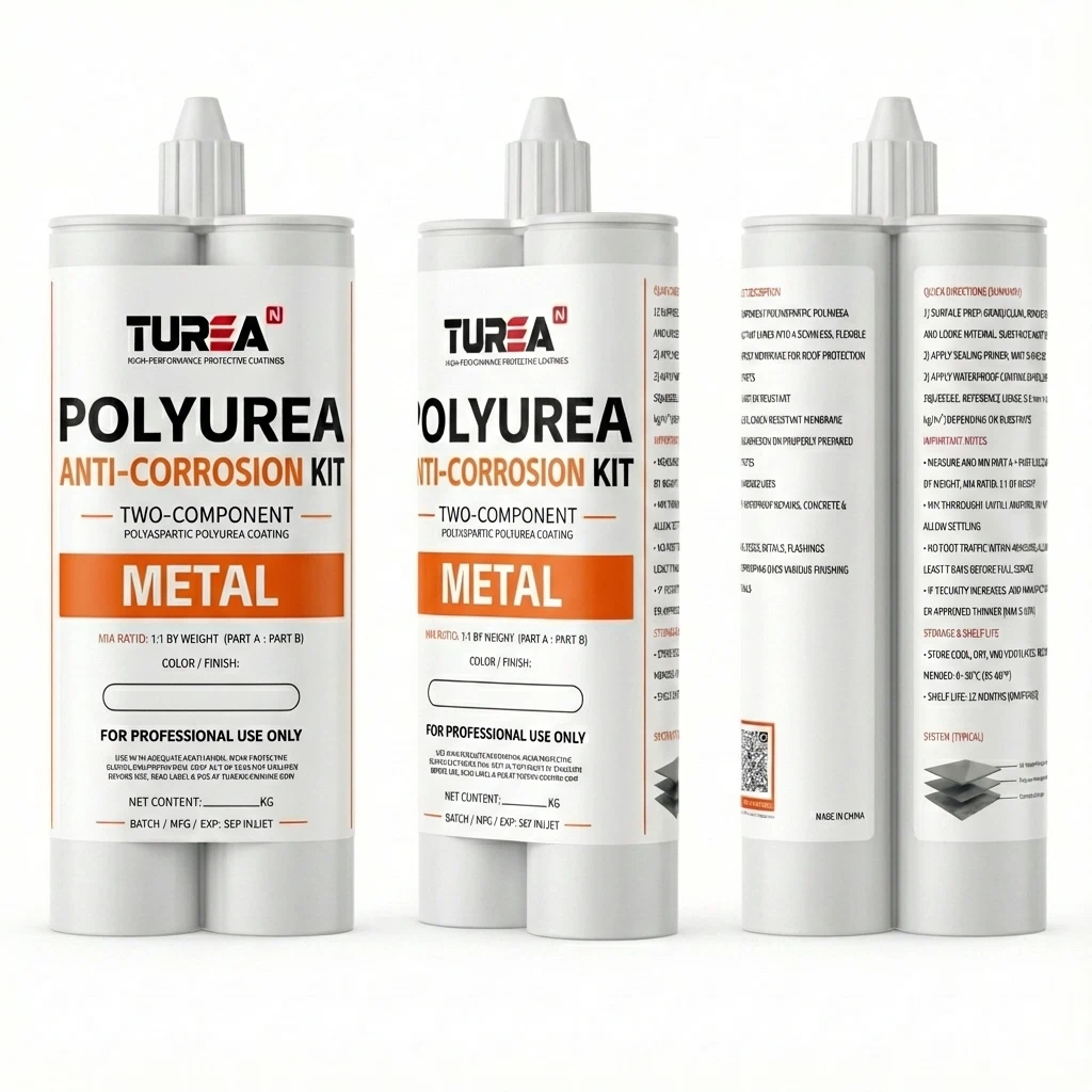 Turean Polyurea Metal Anti-Corrosion Kit — Dual Cartridge, 2-Component (1:1)