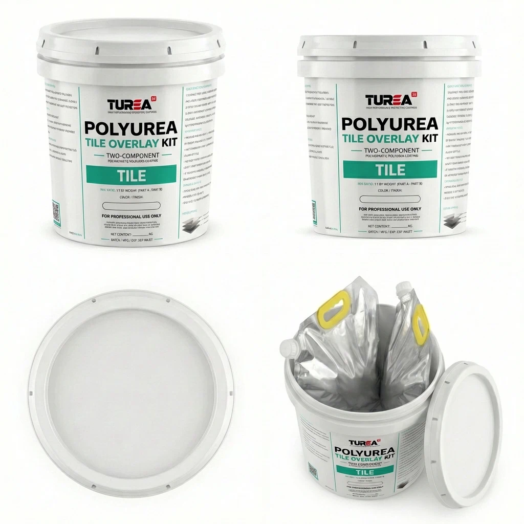 Turean Polyurea Tile Overlay Kit (2-Component Polyaspartic Polyurea Coating)