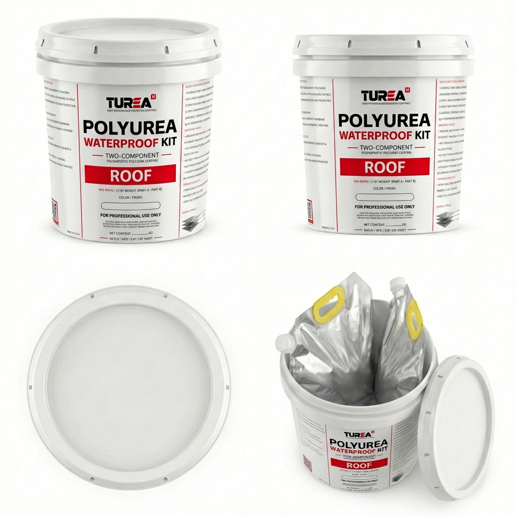 Turean Polyurea Roof Waterproof Kit (2-Component Polyaspartic Polyurea Coating)