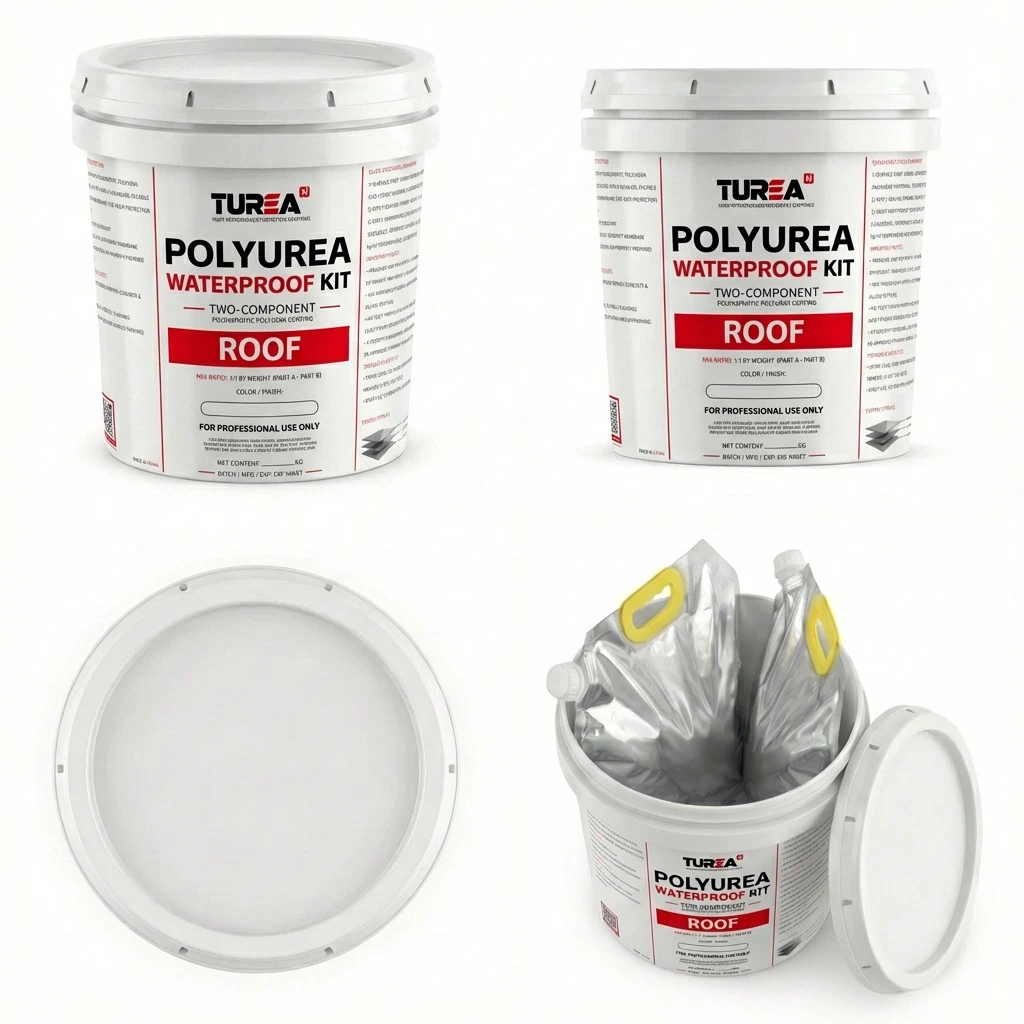 Turean Polyurea Roof Waterproof Kit (2-Component Polyaspartic Polyurea Coating)