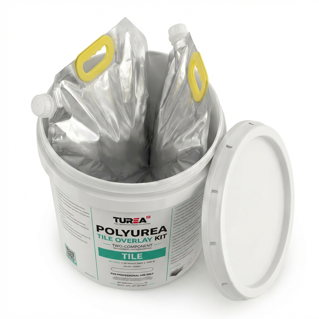 Turean Polyurea Tile Overlay Kit (2-Component Polyaspartic Polyurea Coating)
