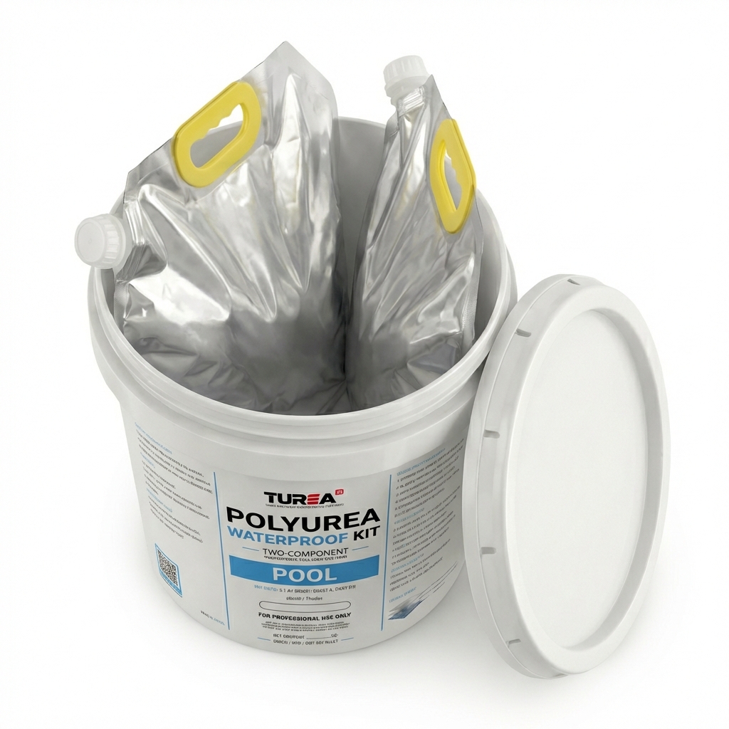Turean Polyurea Pool Waterproof Kit (2-Component Polyaspartic Polyurea Coating)